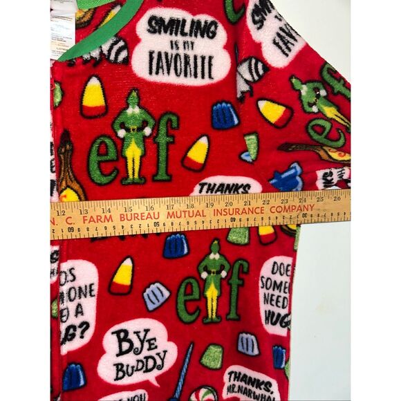 Elf 1-Piece Pajamas Fleece Adult 3X 22W- 24W Drop-Seat Sleepwear Warm Pjs NWT - Picture 5 of 9